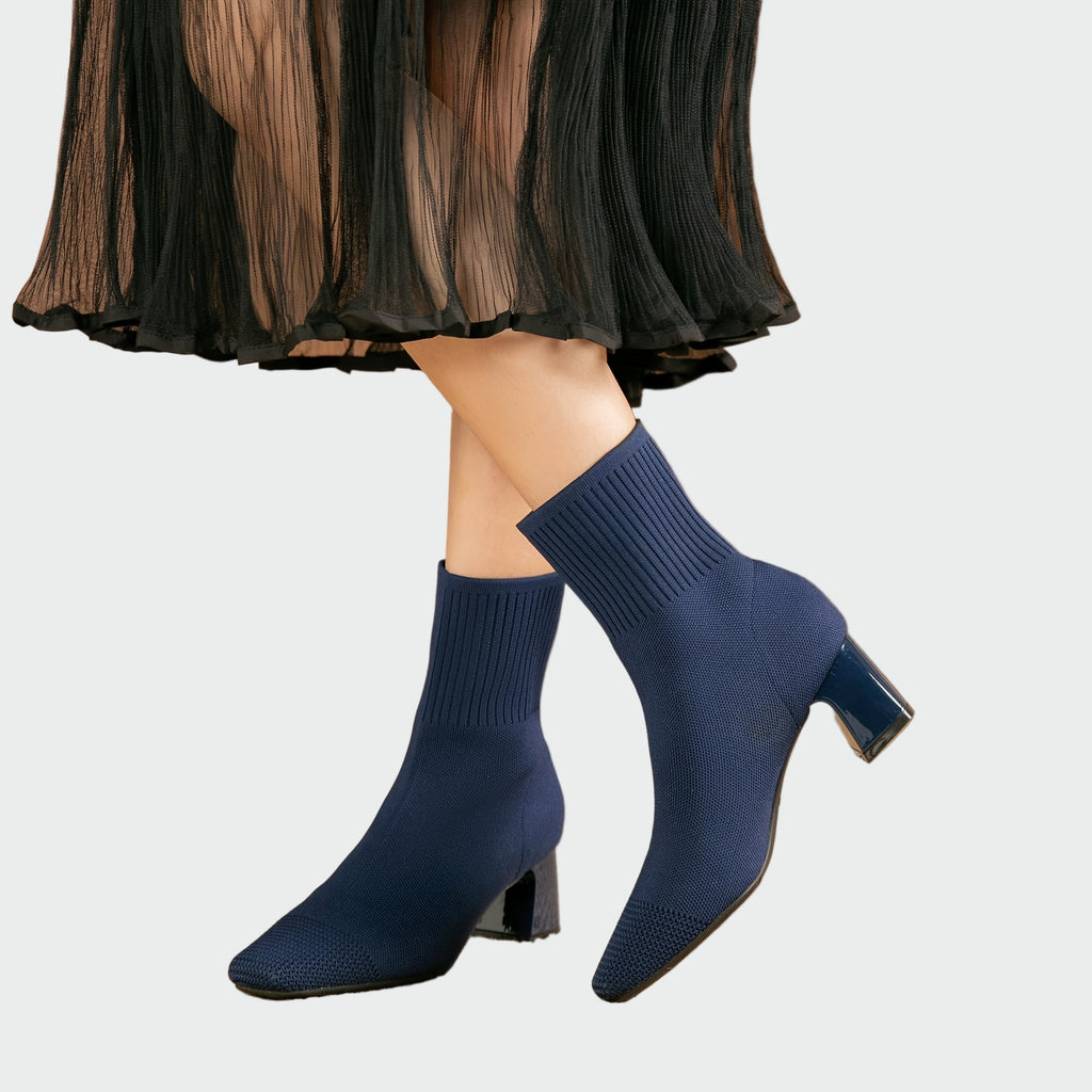 Alejandra | Botas Ortopédicas Tricotadas En Tono Beige Suave