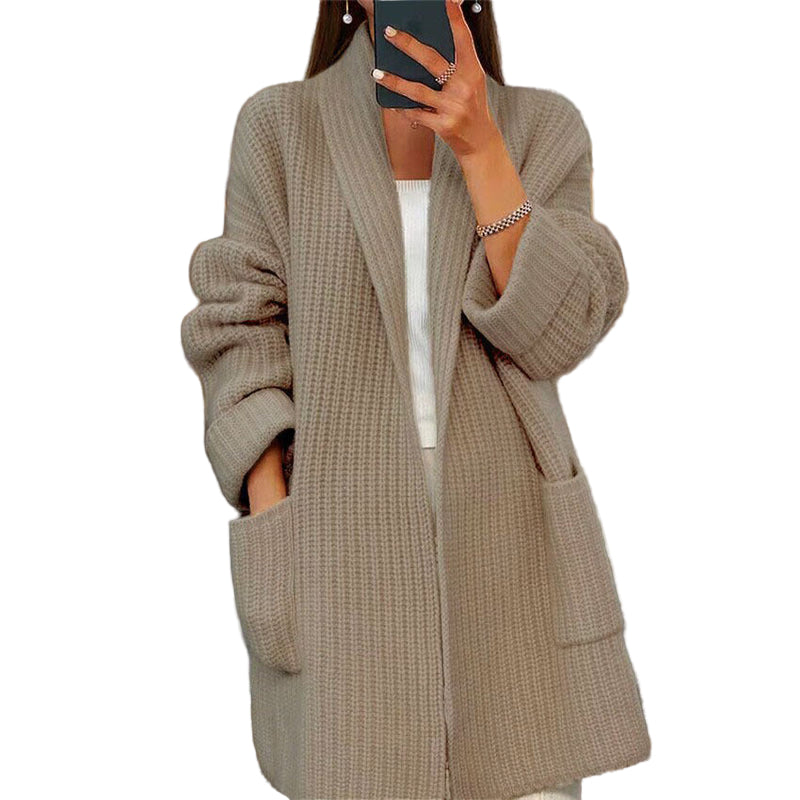 Kiandra | Chaqueta de Punto de Lana con Bolsillos