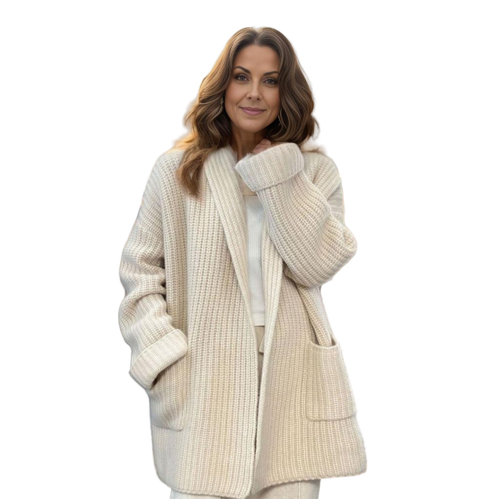 Kiandra | Chaqueta de Punto de Lana con Bolsillos