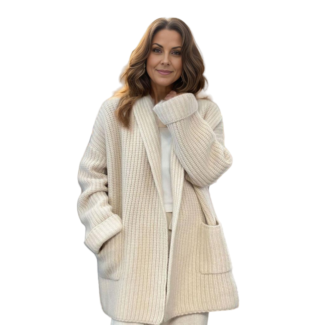 Kiandra | Chaqueta de Punto de Lana con Bolsillos