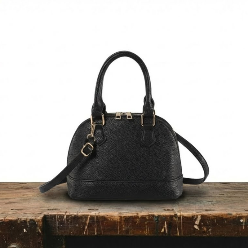 Bolso minimalista de cuero moderno