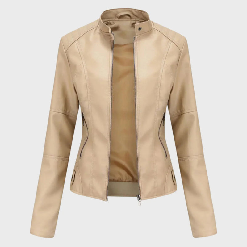 Romina | Chaqueta de Cuero Casual