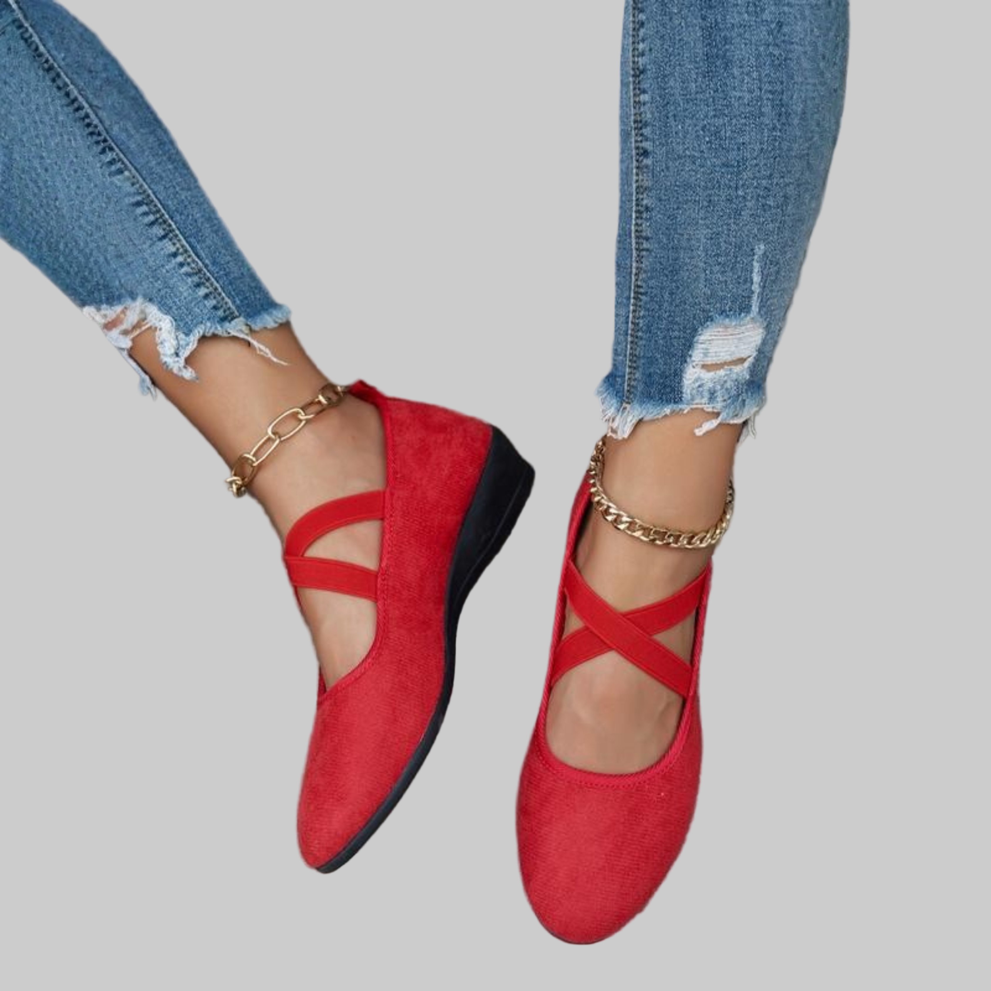 ANGELA | Zapatos de Cuña Cerrados y Cómodos