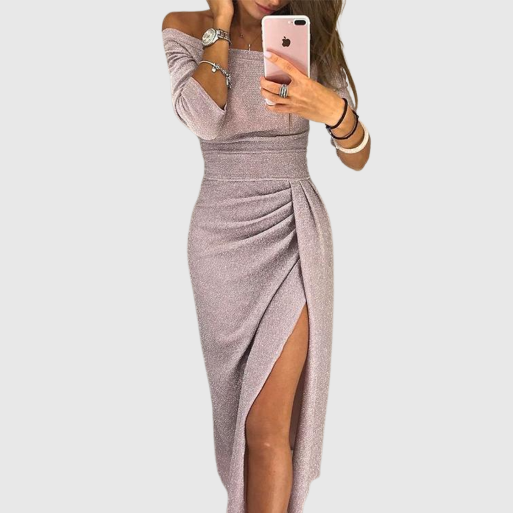 Marina | Elegante vestido maxi con cuello halter y corte fluido