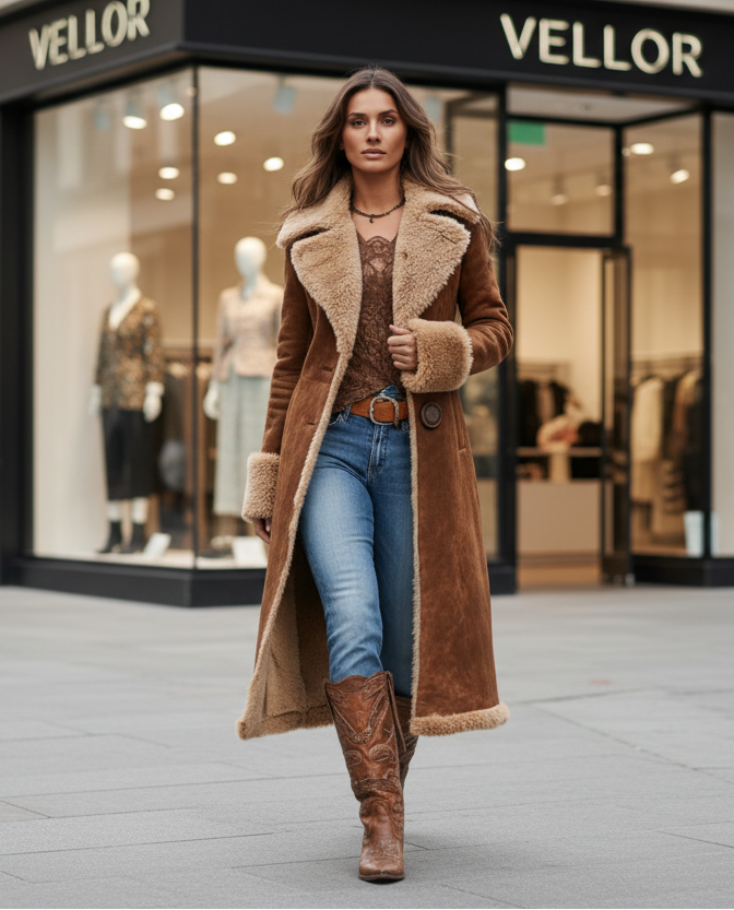 AMELLIER™ | ABRIGO LARGO VINTAGE