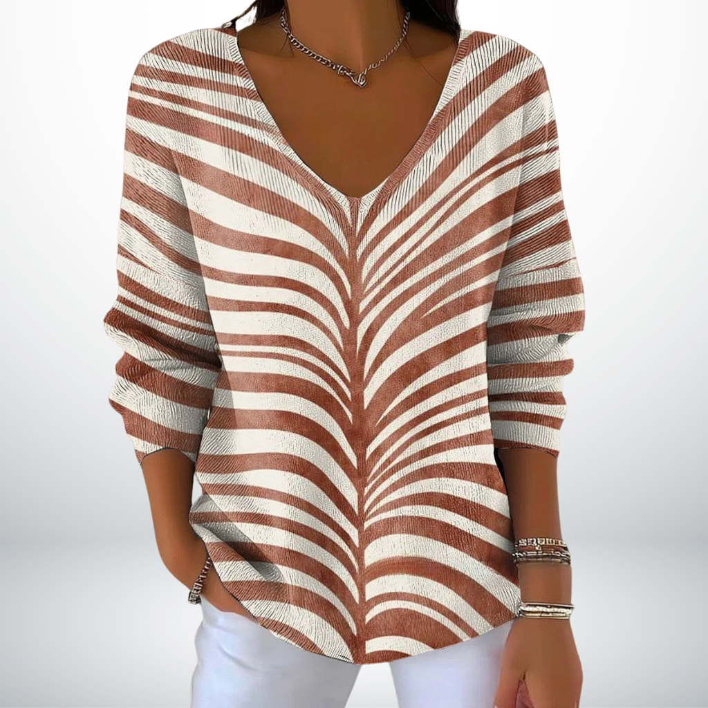 Evelien – Suéter Clásico con Escote en V