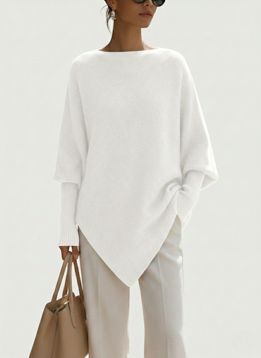 OLIVIA | JERSEY OVERSIZE TIPO PONCHO ELEGANTE