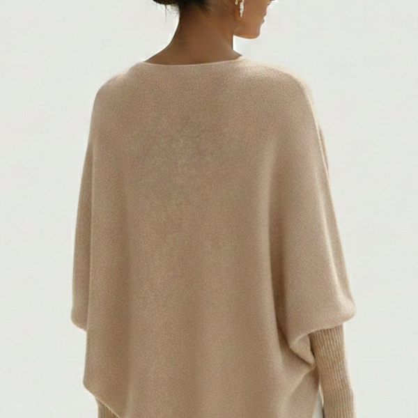 OLIVIA | JERSEY OVERSIZE TIPO PONCHO ELEGANTE