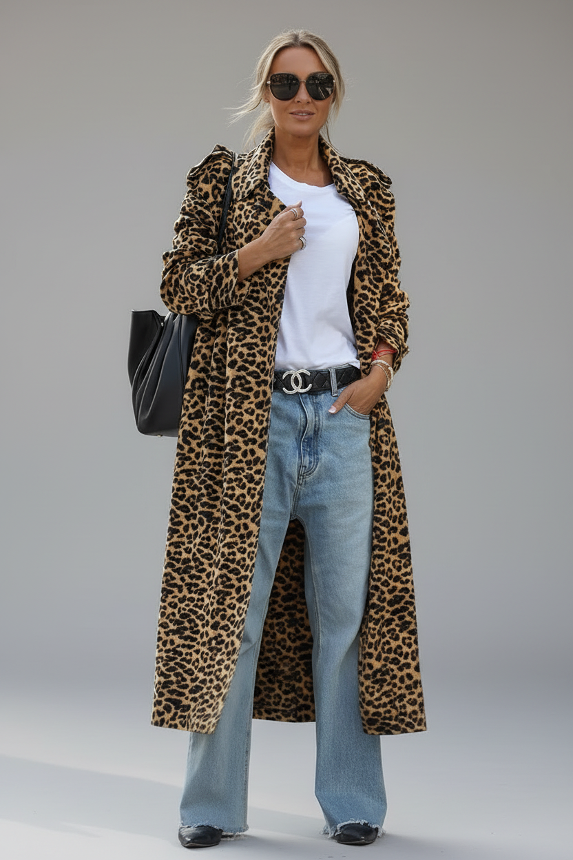 ABRIGO MIDI LEOPARDO
