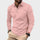 Guillermo™ | Polo casual de manga larga rosa