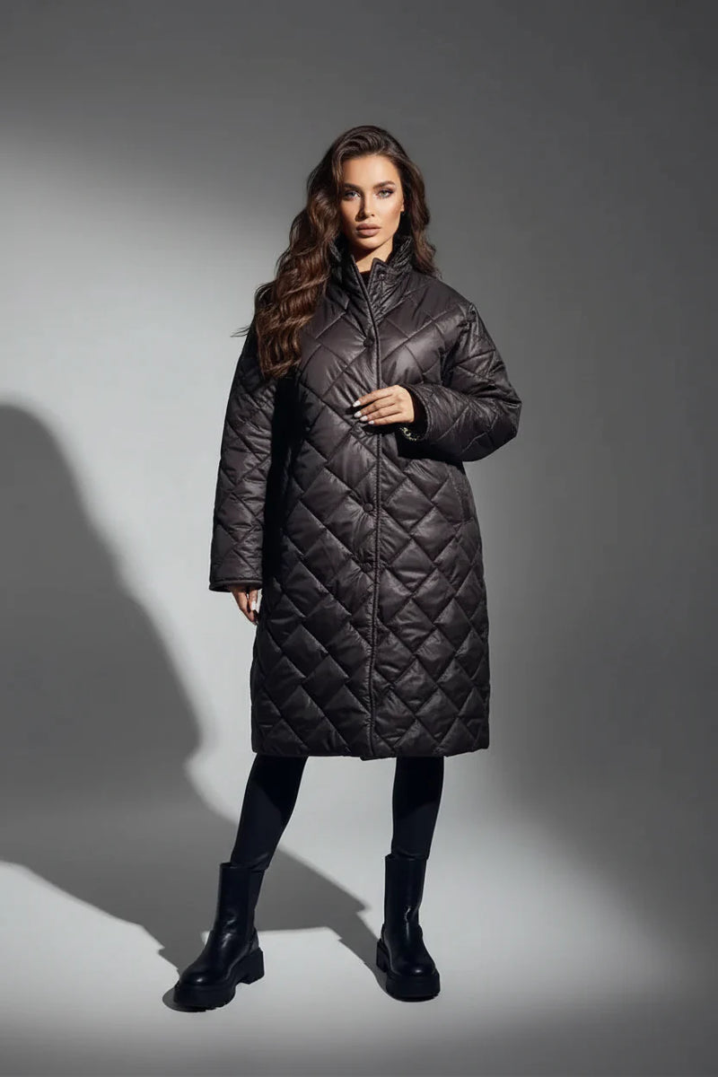 ABRIGO ACOLCHADO PREMIUM CON FORRO ESTAMPADO DE LEOPARDO