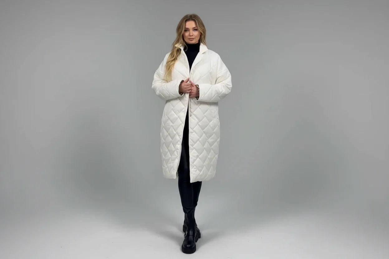 ABRIGO ACOLCHADO PREMIUM CON FORRO ESTAMPADO DE LEOPARDO