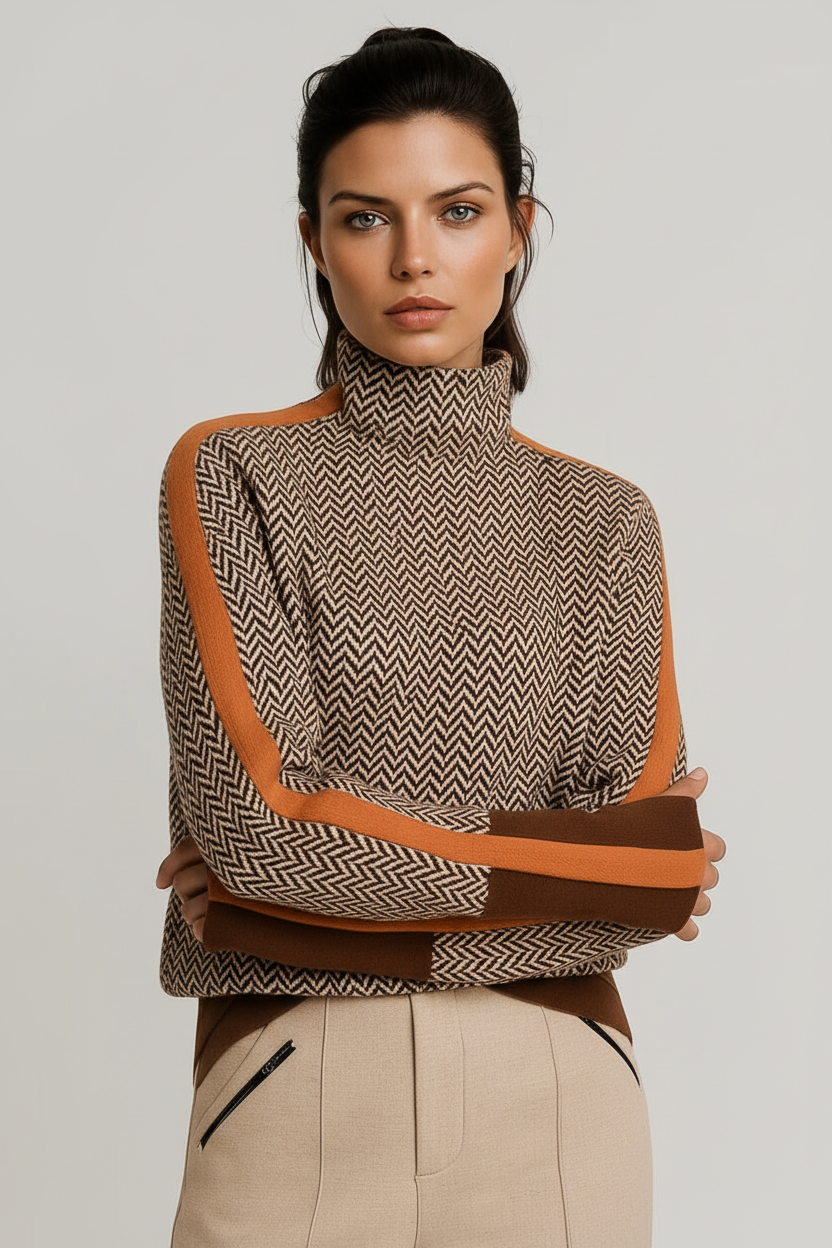 Sweater naranja - Primer plano
