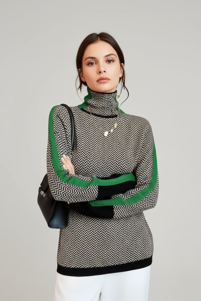 Sweater verde - Primer plano