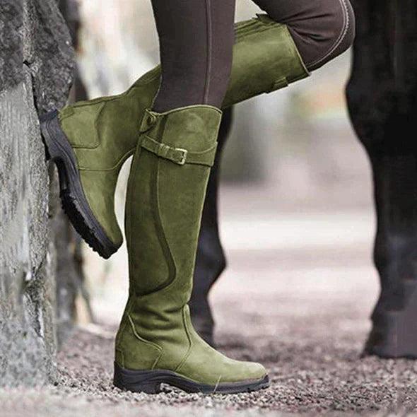 Amalia | Botas de equitación de cuero impermeable